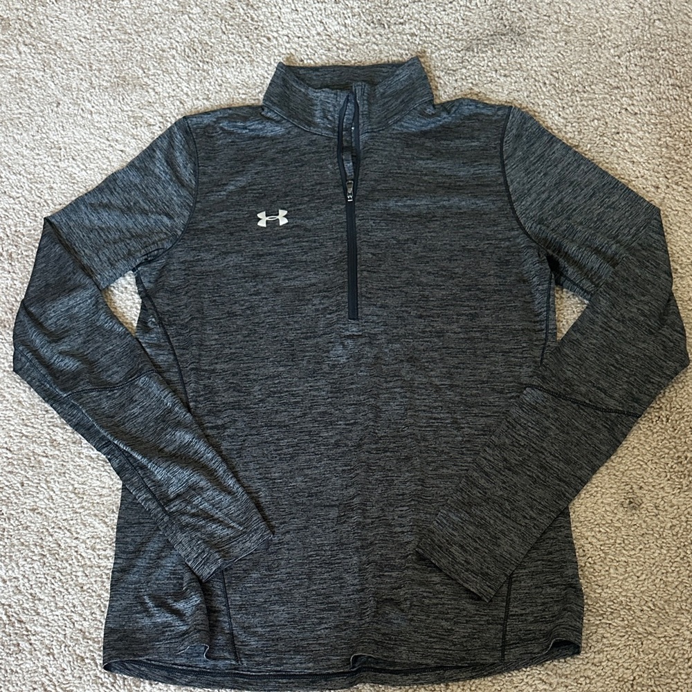 Under Armour Charcoal Quarter-Zip Pullover Womens M